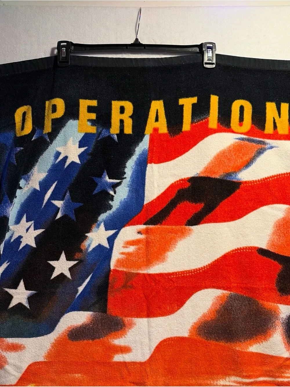 Operation Iraqi Freedom Beach Towel Vintage US Military Fighter Pilot